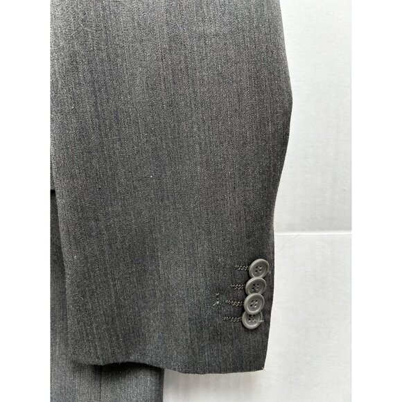 Massarotti Italy Men’s Blazer Jacket 42R Gray Wool Blend Two Button Suit Coat - Picture 8 of 12